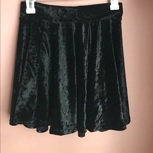 velvet skirt